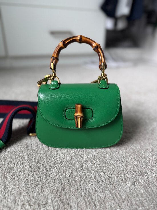 Gucci Handbags - Gucci Bamboo 1947 bag-mini, green